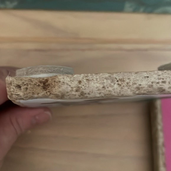 ARBONNE logo’d wood & tile coaster set NEW - Picture 6 of 11